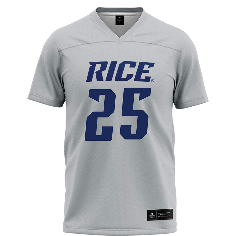 Rice - NCAA Football : Blaise Tita - Grey Football Jersey-0