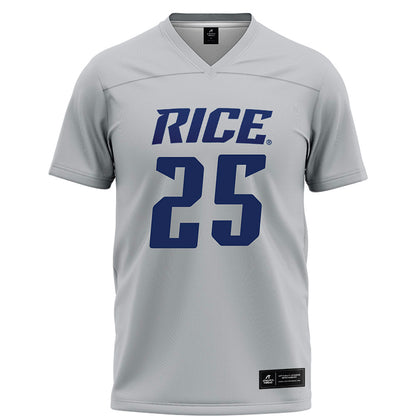 Rice - NCAA Football : Blaise Tita - Grey Football Jersey-0