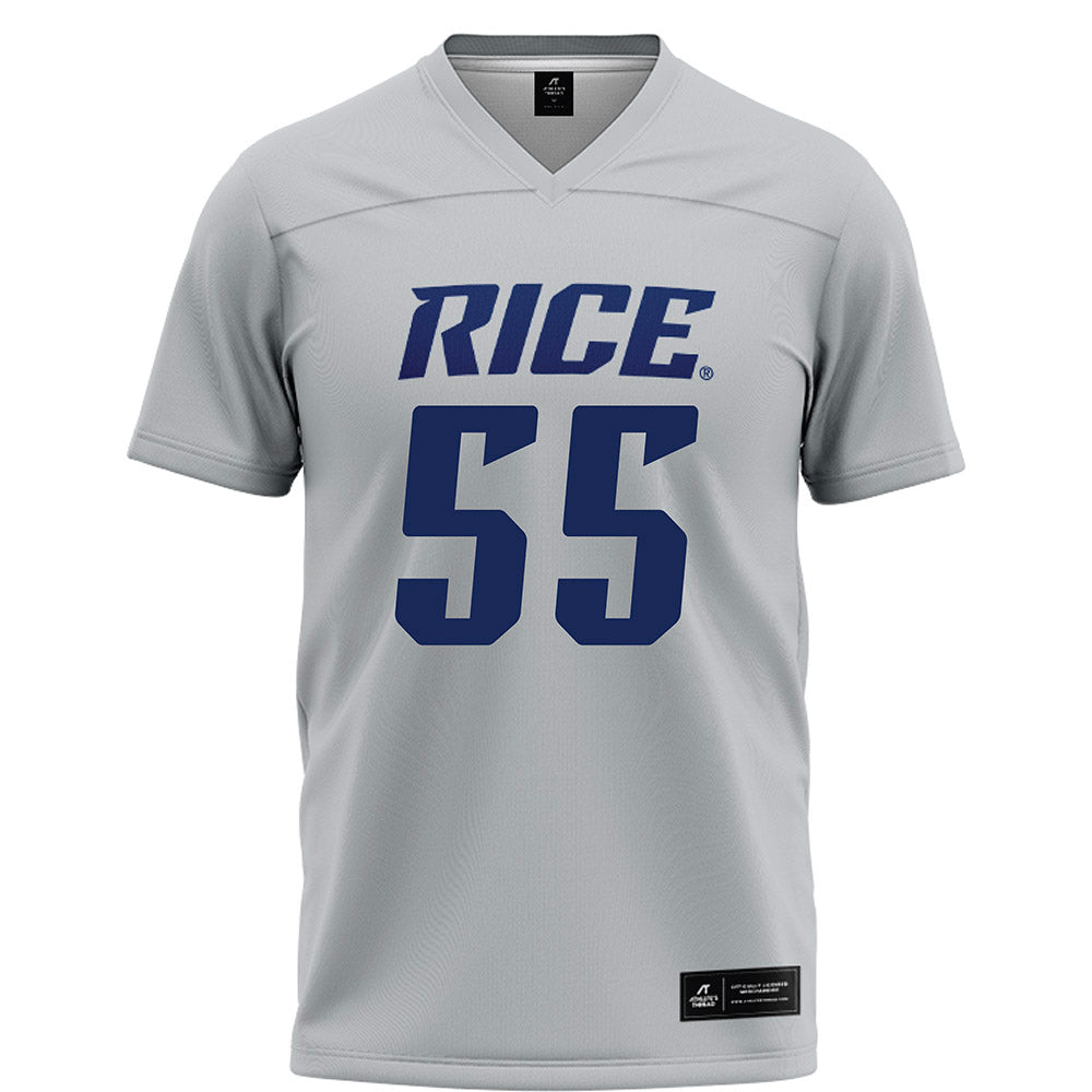 Rice - NCAA Football : Netane Fehoko - Grey Football Jersey-0