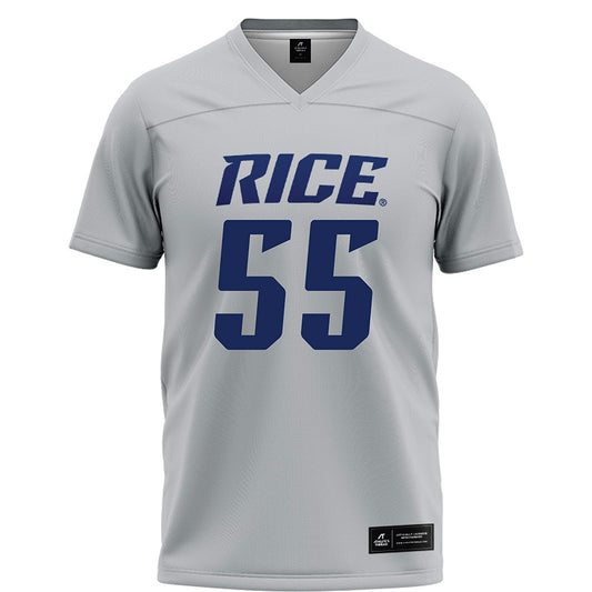 Rice - NCAA Football : Netane Fehoko - Grey Football Jersey-0
