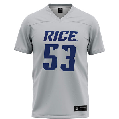 Rice - NCAA Football : Luke Miller - Grey Football Jersey-0