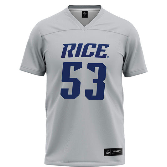 Rice - NCAA Football : Luke Miller - Grey Football Jersey-0