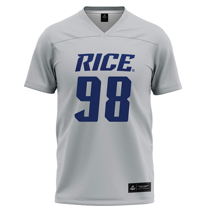 Rice - NCAA Football : Robert Rooks - Grey Football Jersey-0