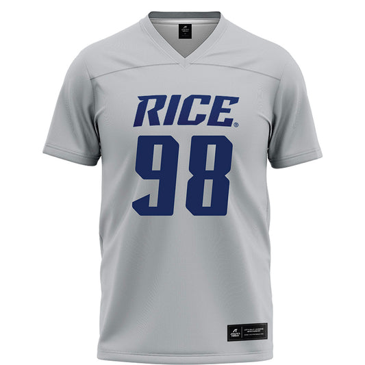 Rice - NCAA Football : Robert Rooks - Grey Football Jersey-0
