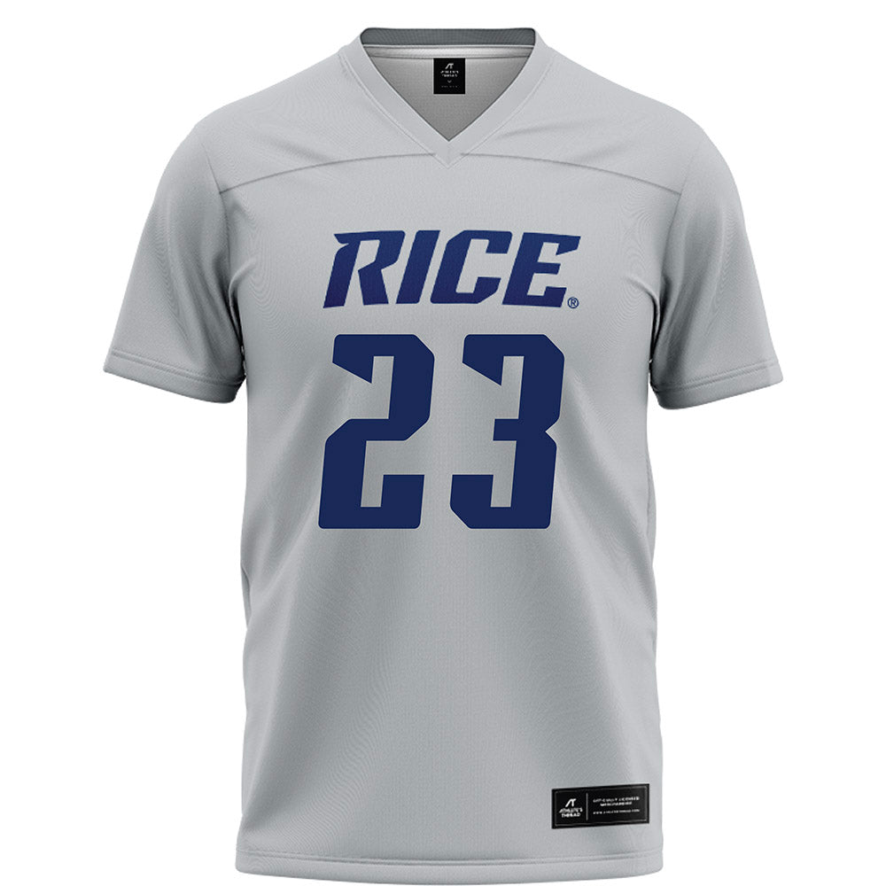 Rice - NCAA Football : Payton Matthews - Grey Football Jersey-0