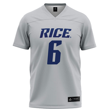 Rice - NCAA Football : Jo Chavez - Grey Football Jersey-0