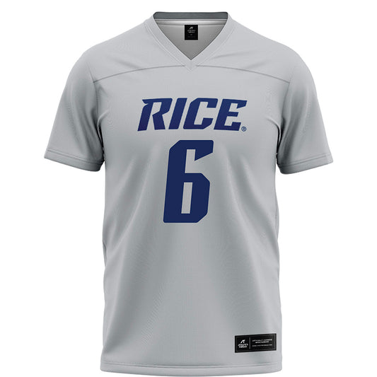 Rice - NCAA Football : Jo Chavez - Grey Football Jersey-0