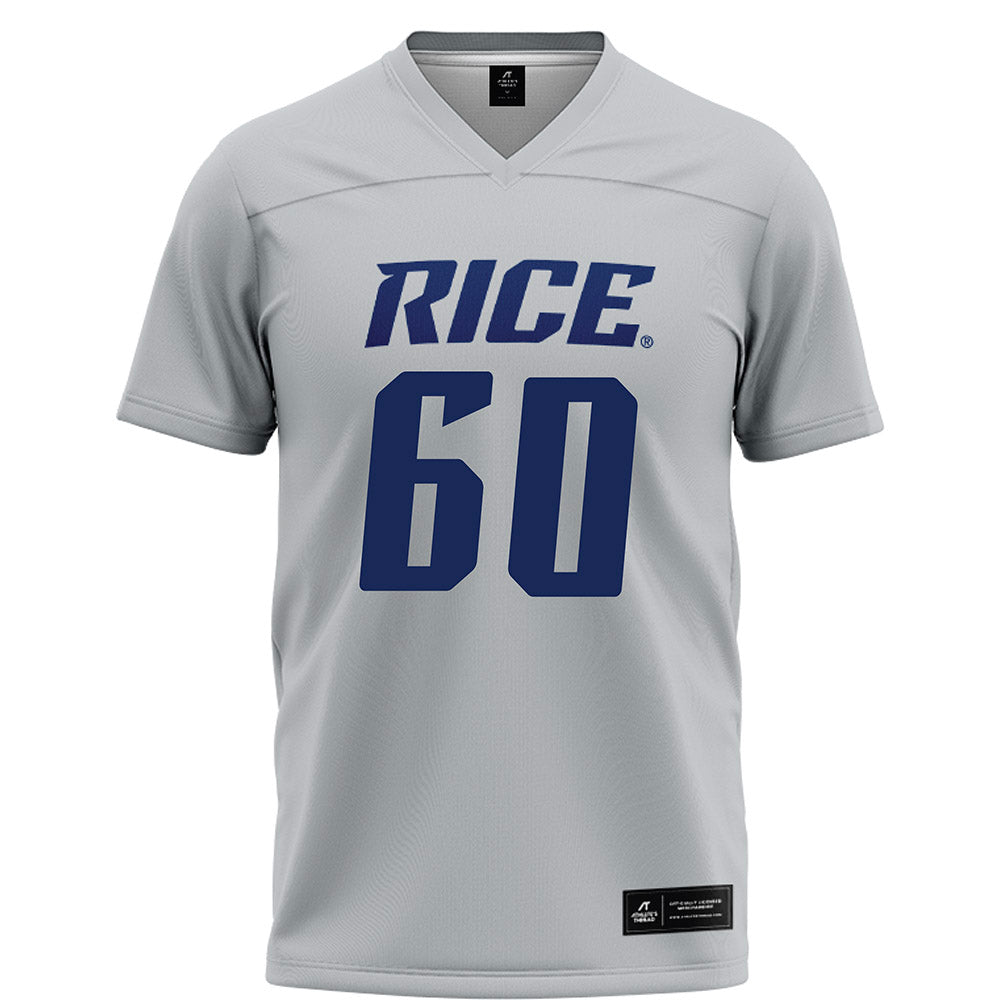 Rice - NCAA Football : Sean Sullivan - Grey Football Jersey-0