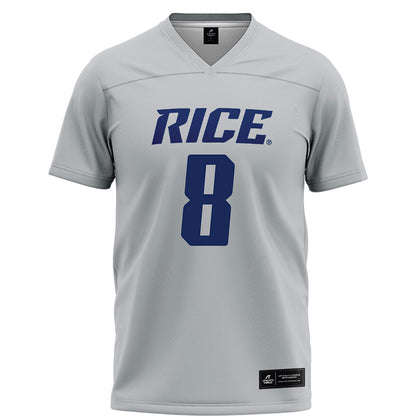 Rice - NCAA Football : Joseph Mutombo - Grey Football Jersey-0