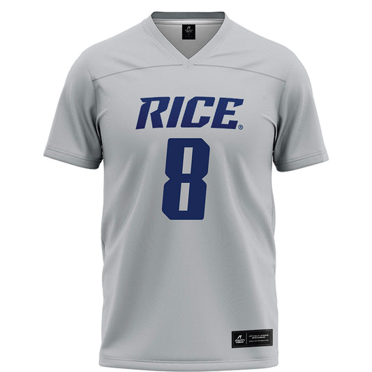 Rice - NCAA Football : Joseph Mutombo - Grey Football Jersey-0