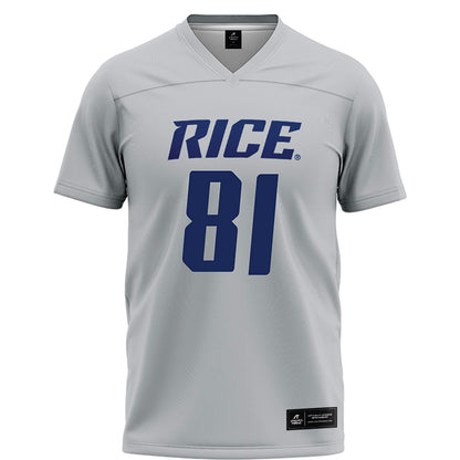 Rice - NCAA Football : Braylen Walker - Grey Football Jersey-0