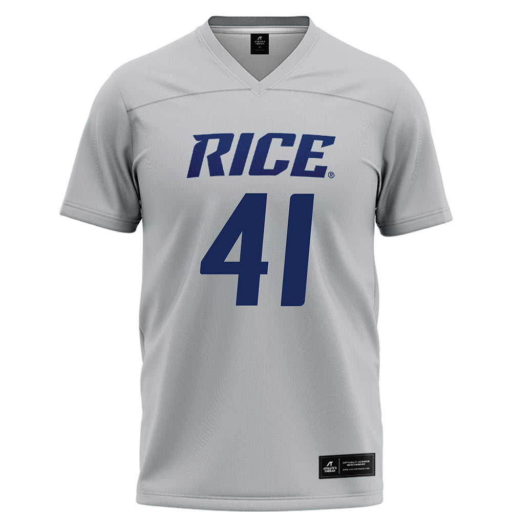 Rice - NCAA Football : Plae Wyatt - Grey Football Jersey-0