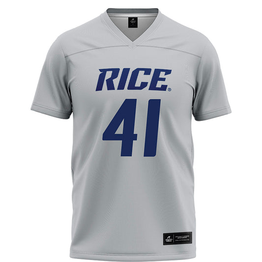 Rice - NCAA Football : Plae Wyatt - Grey Football Jersey-0