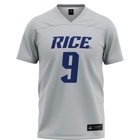 Rice - NCAA Football : Peyton Stevenson - Grey Football Jersey