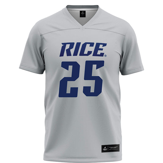 Rice - NCAA Football : Rhys Phillips - Grey Football Jersey-0