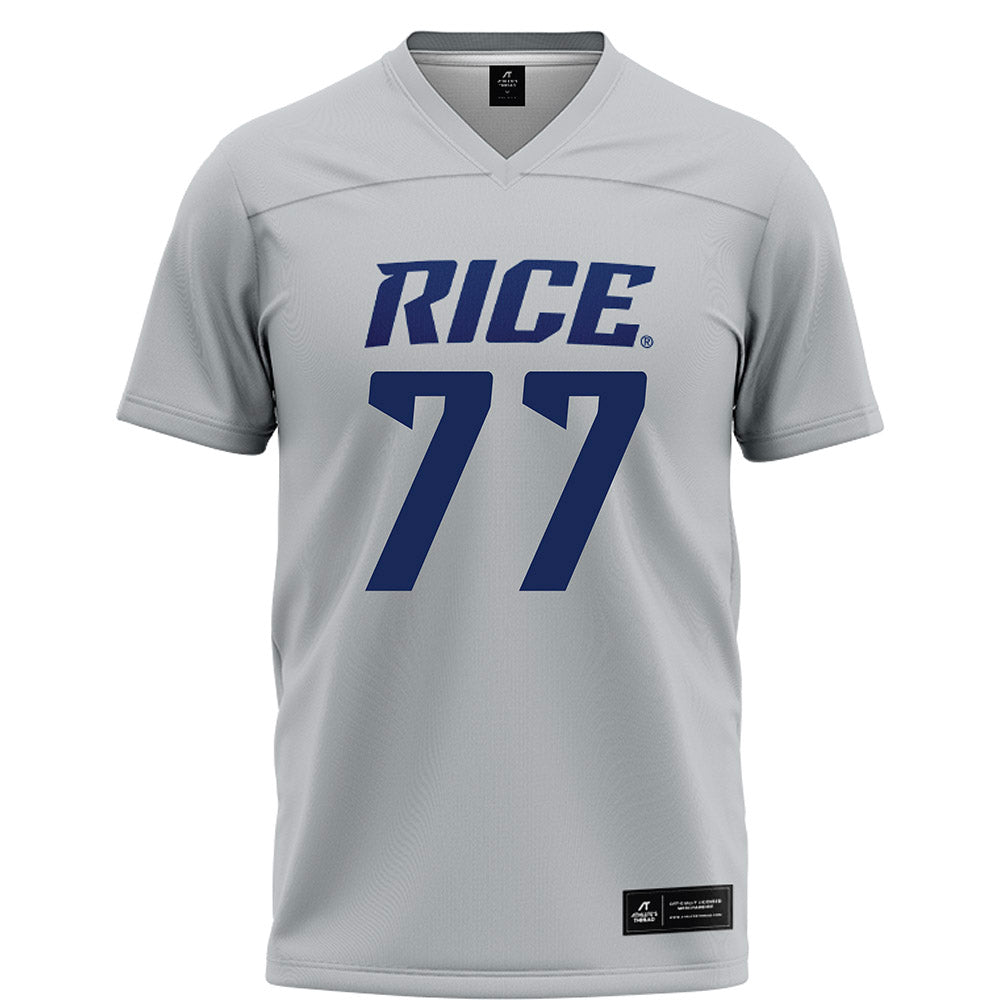 Rice - NCAA Football : Ian Bothwell - Grey Football Jersey-0