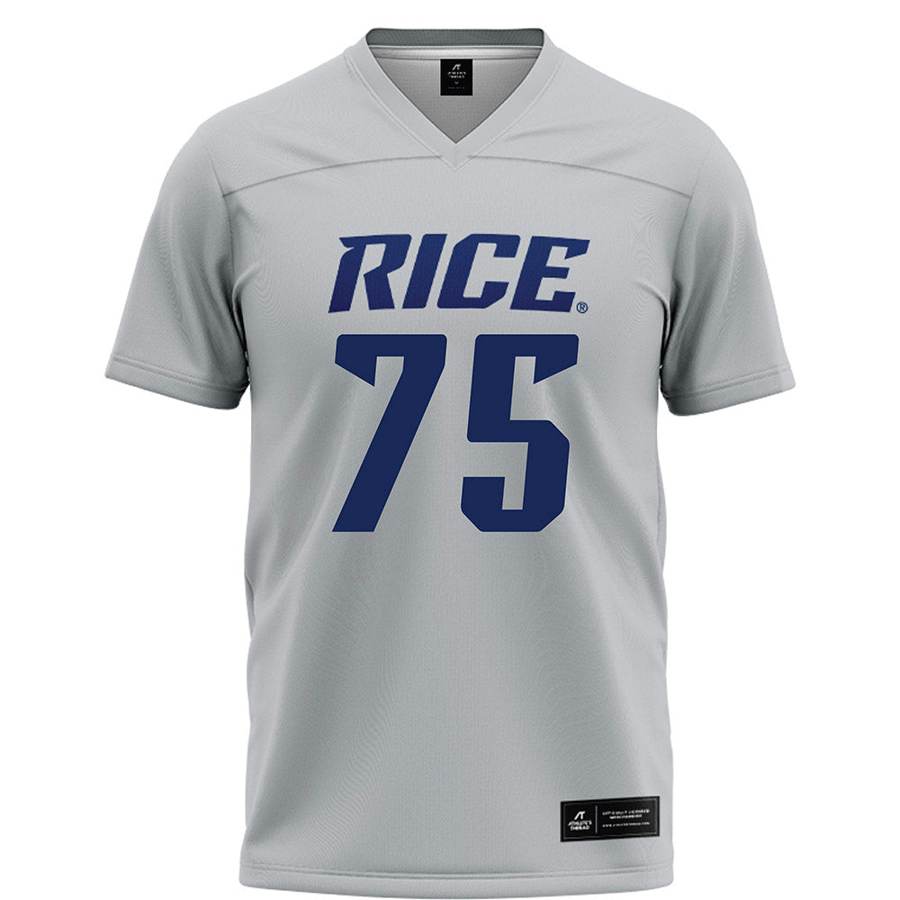 Rice - NCAA Football : Blake Boenisch - Grey Football Jersey-0