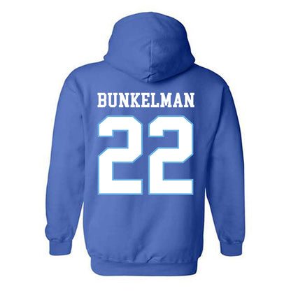 Drake - NCAA Football : Derrick Bunkelman - Classic Shersey Hooded Sweatshirt-1