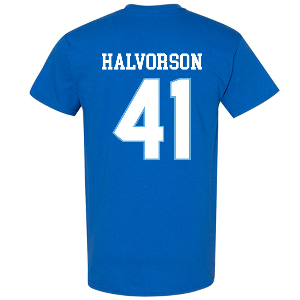 Drake - NCAA Football : Spencer Halvorson - Classic Shersey T-Shirt-1