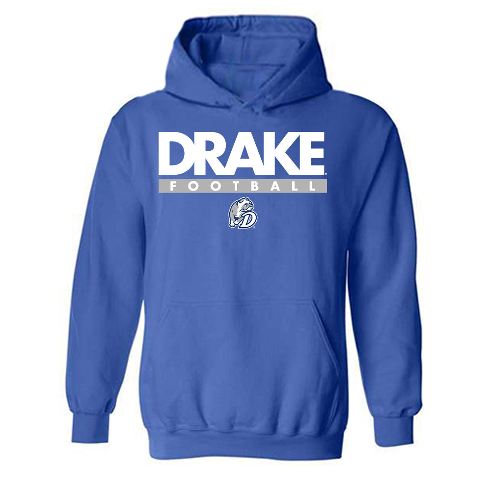 Drake - NCAA Football : Spencer Halvorson - Classic Shersey Hooded Sweatshirt-0
