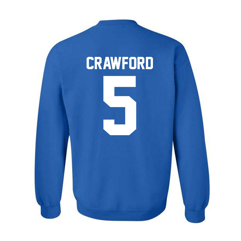 Drake - NCAA Women's Basketball : Mya Crawford - Classic Shersey Crewneck Sweatshirt-1