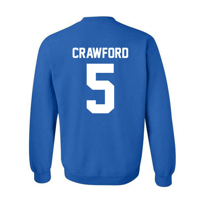 Drake - NCAA Women's Basketball : Mya Crawford - Classic Shersey Crewneck Sweatshirt-1