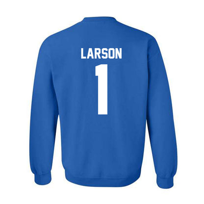 Drake - NCAA Men's Basketball : Owen Larson - Classic Shersey Crewneck Sweatshirt-1