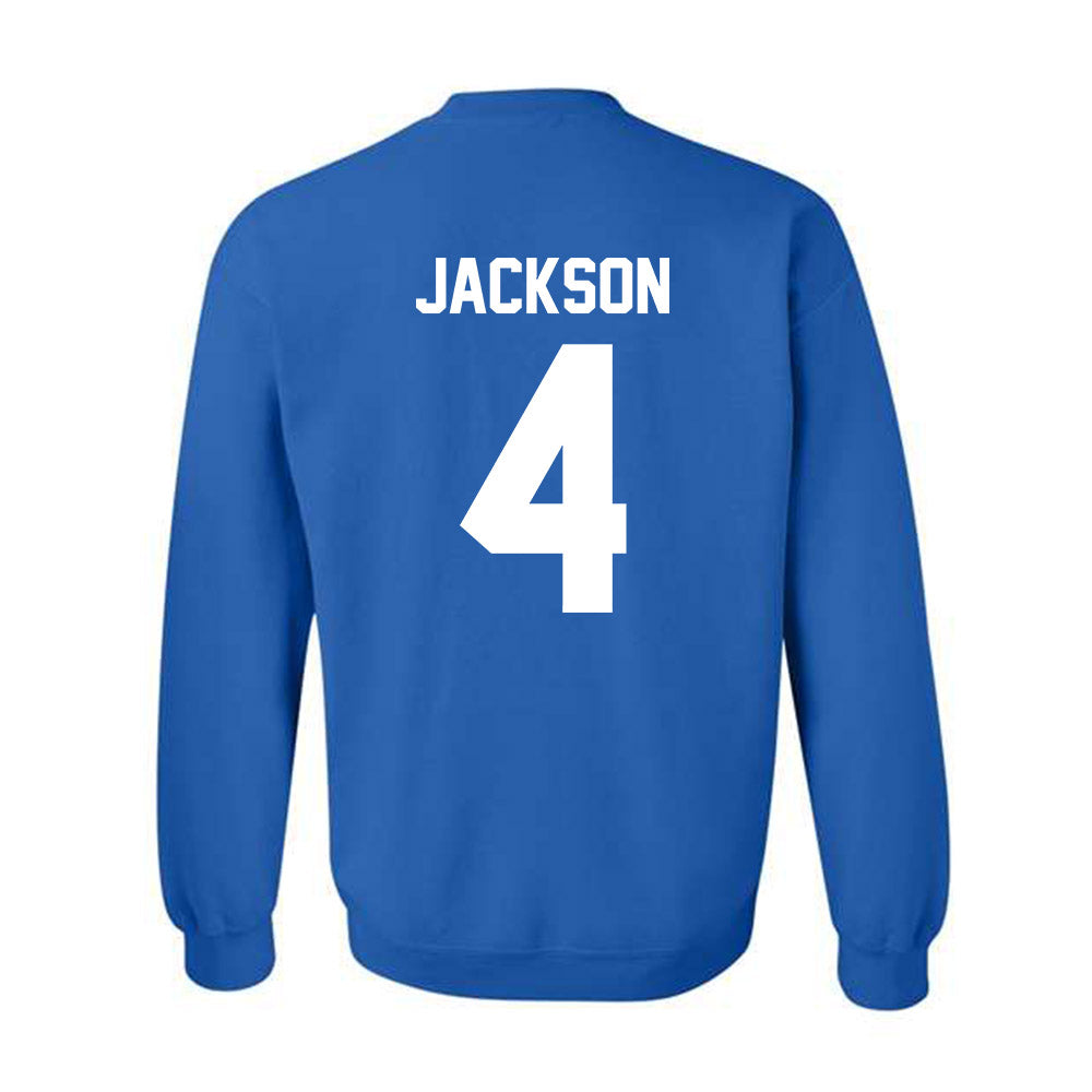 Drake - NCAA Men's Basketball : Isaiah Jackson - Classic Shersey Crewneck Sweatshirt-1