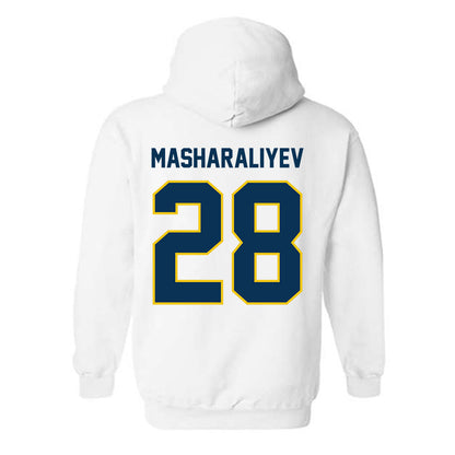 La Salle - NCAA Men's Basketball : Arlan Masharaliyev - Classic Shersey Hooded Sweatshirt-1