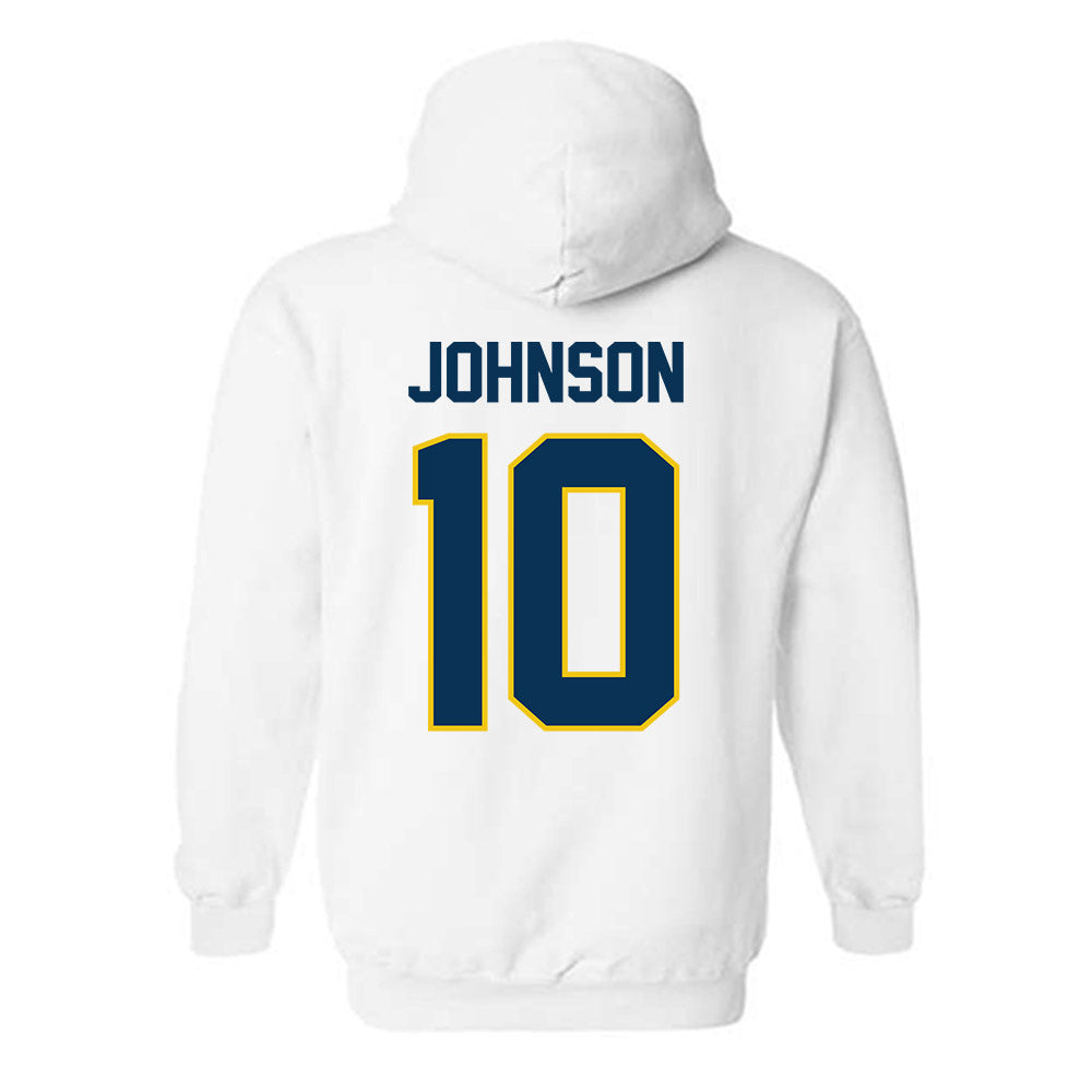 La Salle - NCAA Men's Basketball : Jaden Johnson - Classic Shersey Hooded Sweatshirt-1
