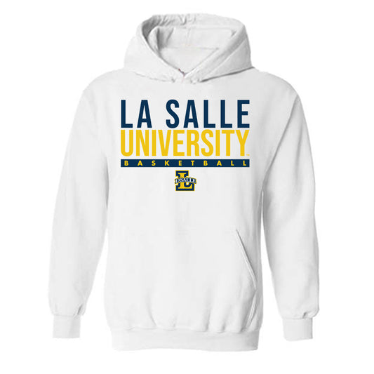 La Salle - NCAA Men's Basketball : Jaden Johnson - Classic Shersey Hooded Sweatshirt-0