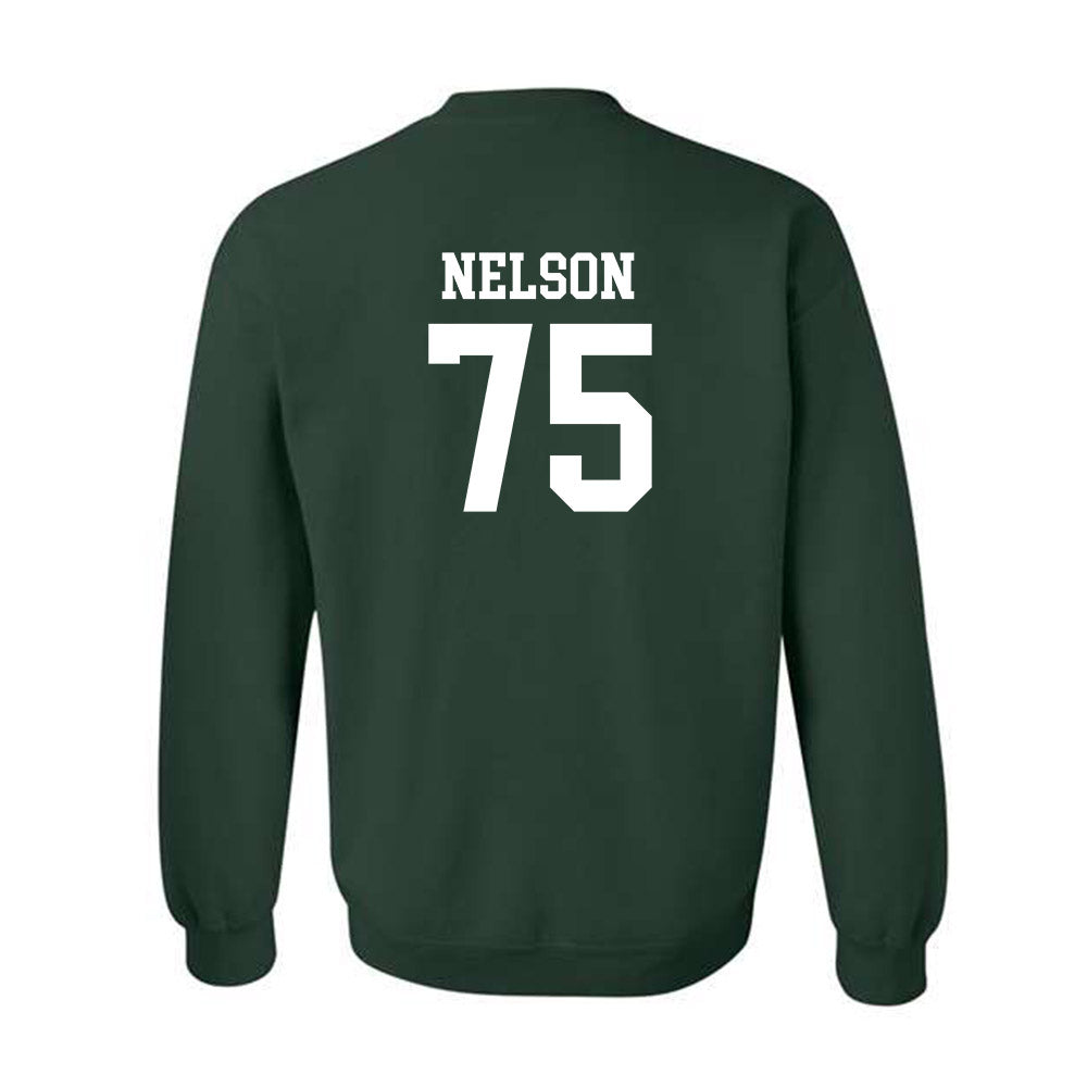 Michigan State - NCAA Football : Ben Nelson - Classic Shersey Crewneck Sweatshirt-1