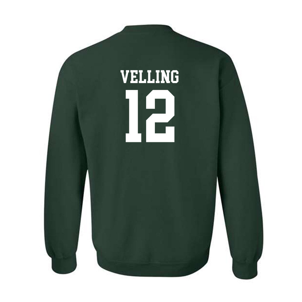 Michigan State - NCAA Football : Jack Velling - Classic Shersey Crewneck Sweatshirt-1