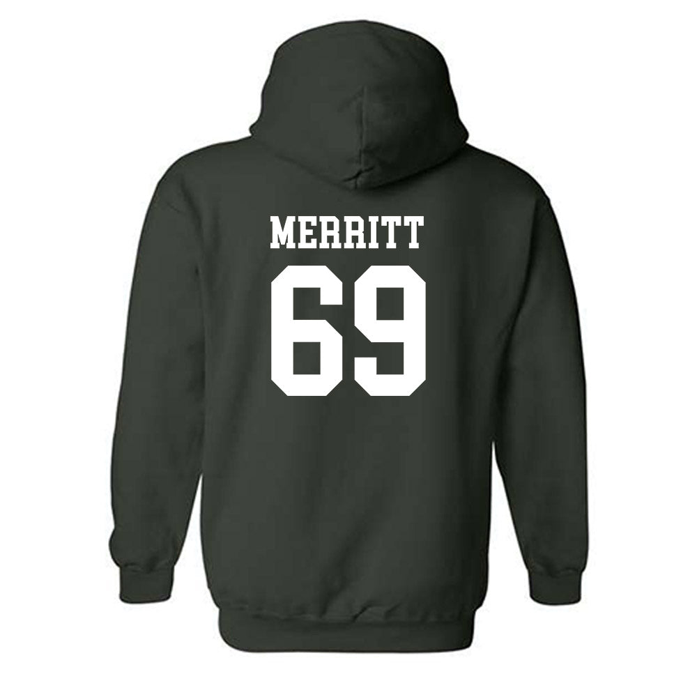 Michigan State - NCAA Football : Jacob Merritt - Classic Shersey Hooded Sweatshirt-1