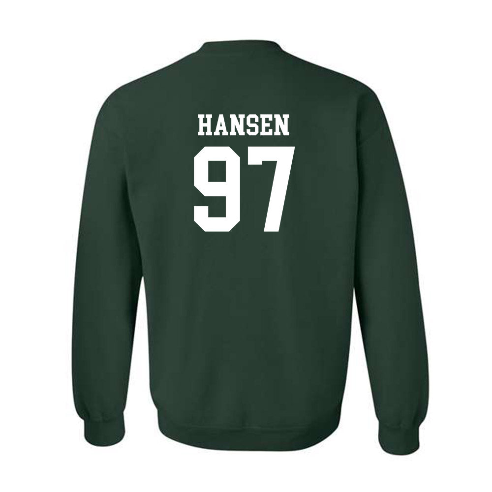 Michigan State - NCAA Football : Maverick Hansen - Classic Shersey Crewneck Sweatshirt-1