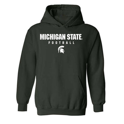 Michigan State - NCAA Football : Eddie Pleasant III - Classic Shersey Hooded Sweatshirt-0