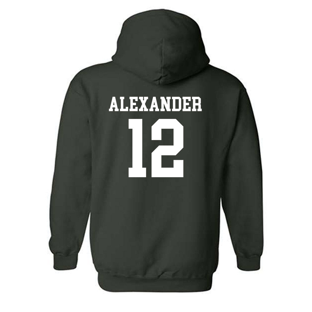 Michigan State - NCAA Women's Basketball : Isa Alexander - Classic Shersey Hooded Sweatshirt-1