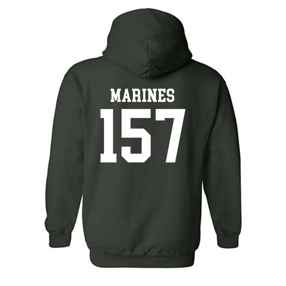 Michigan State - NCAA Wrestling : Darius Marines - Classic Shersey Hooded Sweatshirt-1