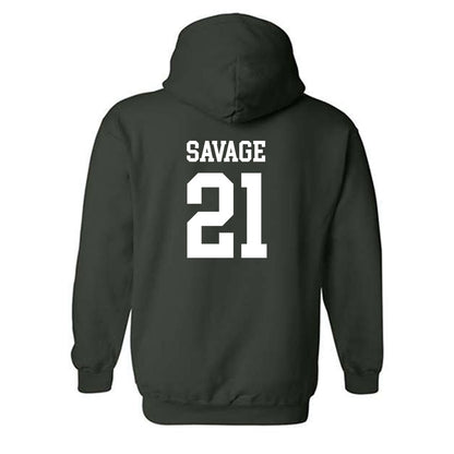 Michigan State - NCAA Men's Ice Hockey : Red Savage - Classic Shersey Hooded Sweatshirt-1