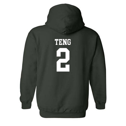 Michigan State - NCAA Men's Basketball : Kur Teng - Classic Shersey Hooded Sweatshirt-1