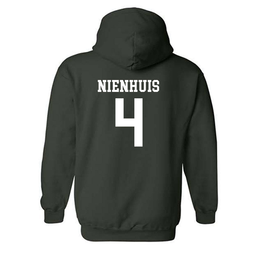 Michigan State - NCAA Men's Ice Hockey : Nash Nienhuis - Classic Shersey Hooded Sweatshirt-1