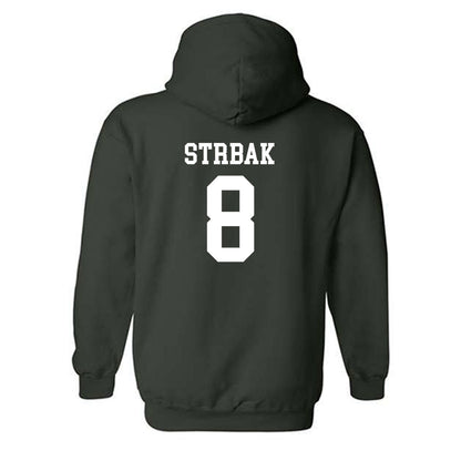 Michigan State - NCAA Men's Ice Hockey : Maxim Strbak - Classic Shersey Hooded Sweatshirt-1