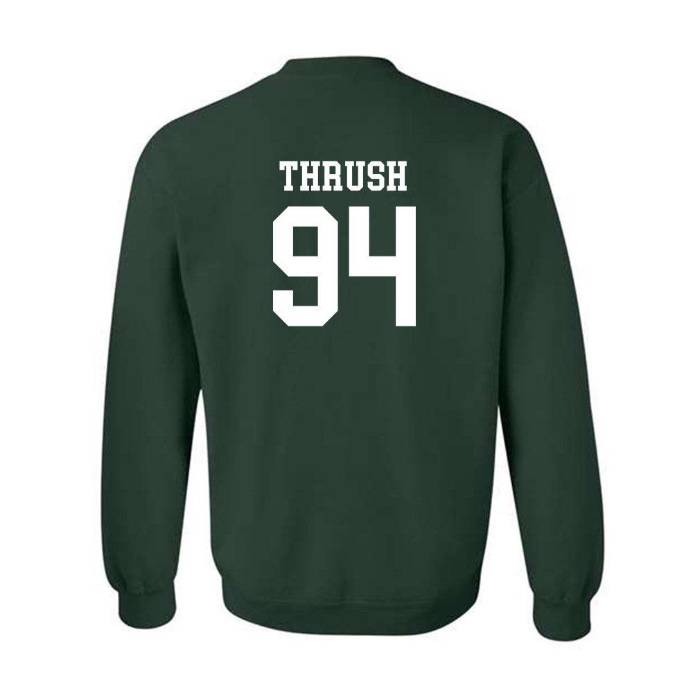 Michigan State - NCAA Football : Cal Thrush - Classic Shersey Crewneck Sweatshirt-1
