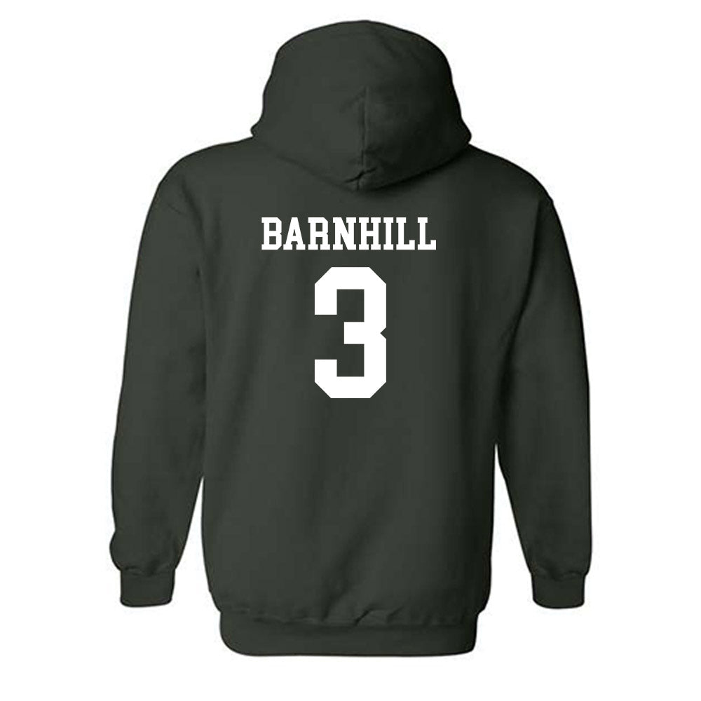 Michigan State - NCAA Men's Ice Hockey : Sean Barnhill - Classic Shersey Hooded Sweatshirt-1