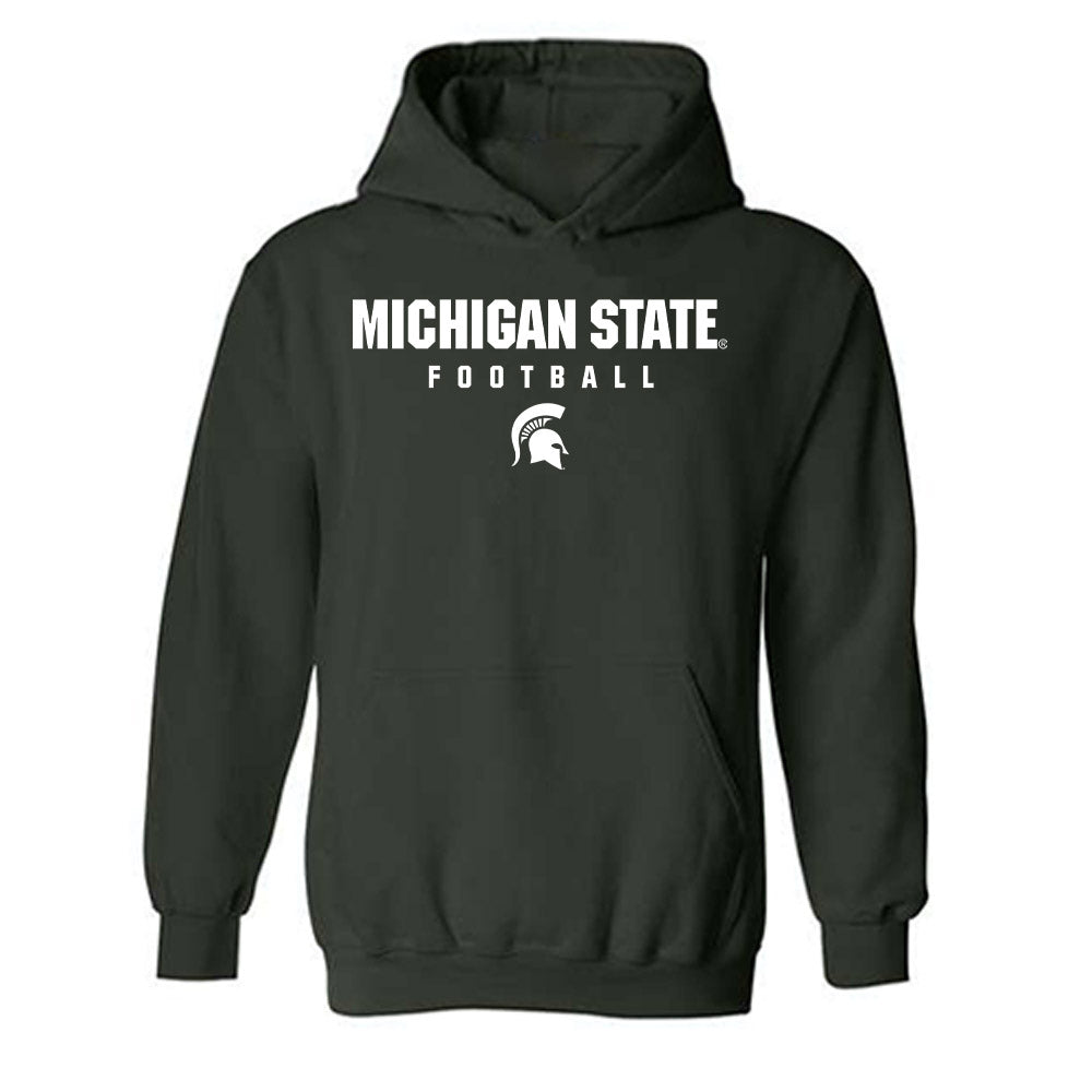 Michigan State - NCAA Football : Robert Wright Jr - Classic Shersey Hooded Sweatshirt-0