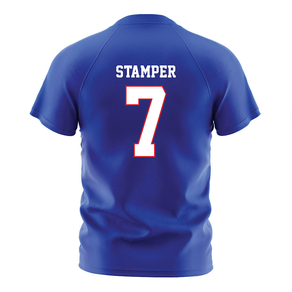 DePaul - NCAA Women's Soccer : Marin Stamper - Blue Soccer Jersey-1