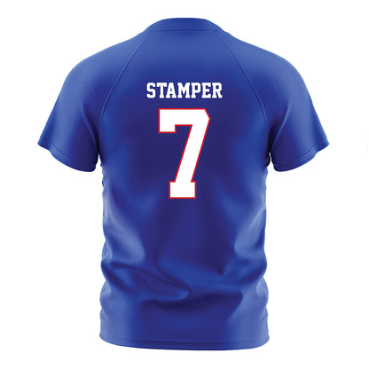 DePaul - NCAA Women's Soccer : Marin Stamper - Blue Soccer Jersey-1