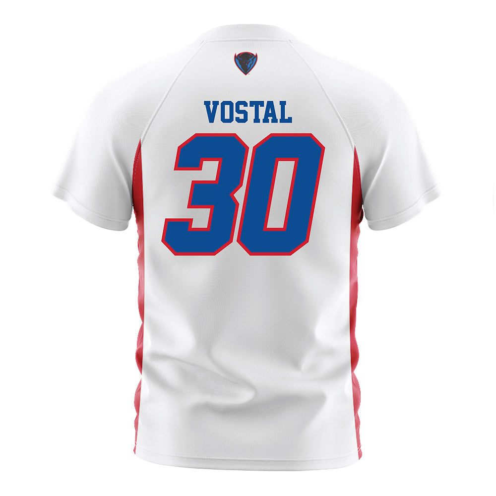 DePaul - NCAA Men's Soccer : Hayden Vostal - White Soccer Jersey-1