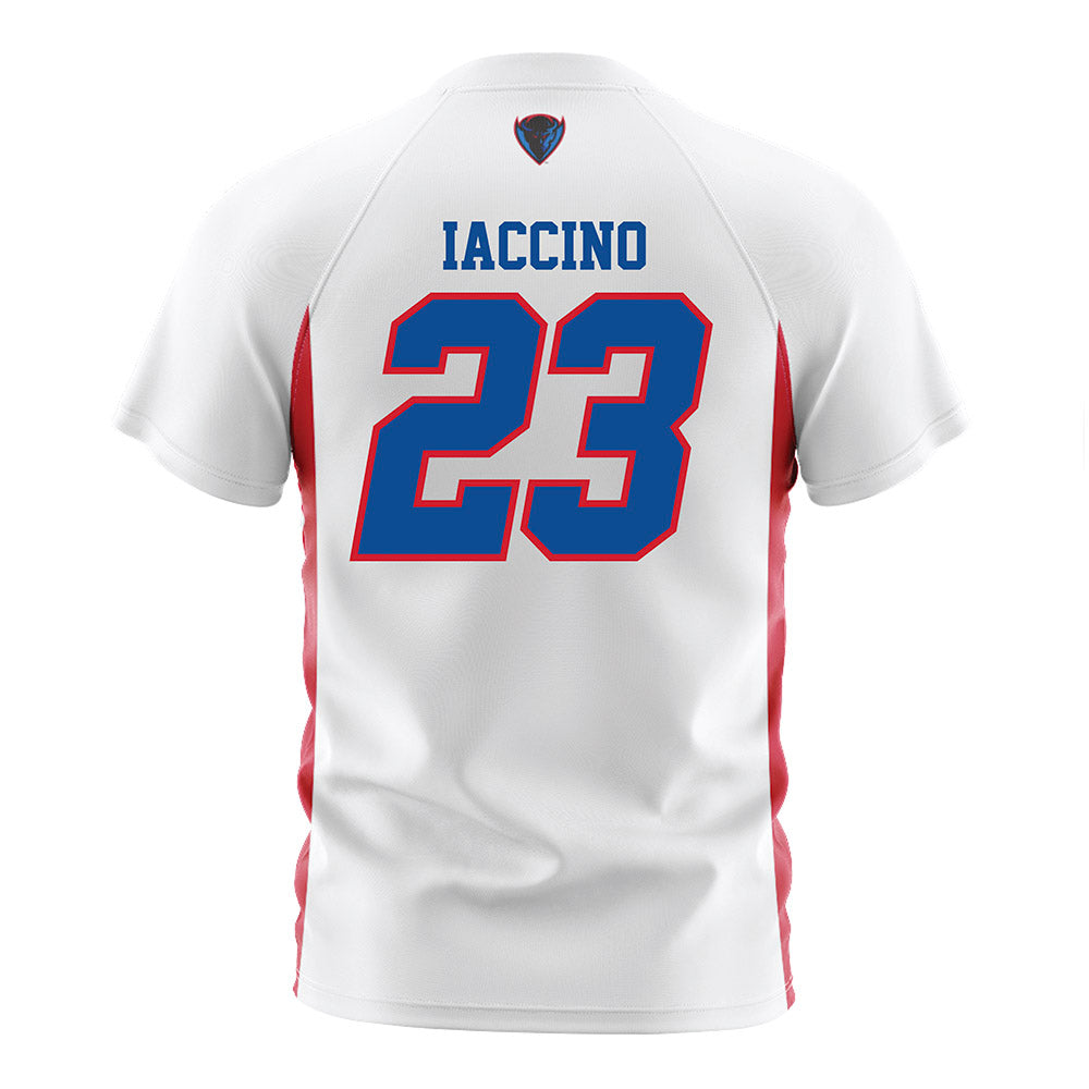 DePaul - NCAA Men's Soccer : Luca Iaccino - White Soccer Jersey-1
