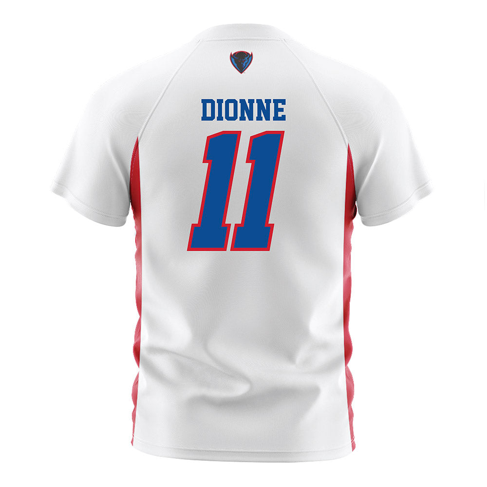DePaul - NCAA Men's Soccer : Christian Dionne - White Soccer Jersey-1